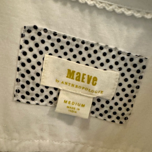 Maeve Anthropologie Size Medium cotton buttonfront belted maxi dress. - Picture 6 of 9